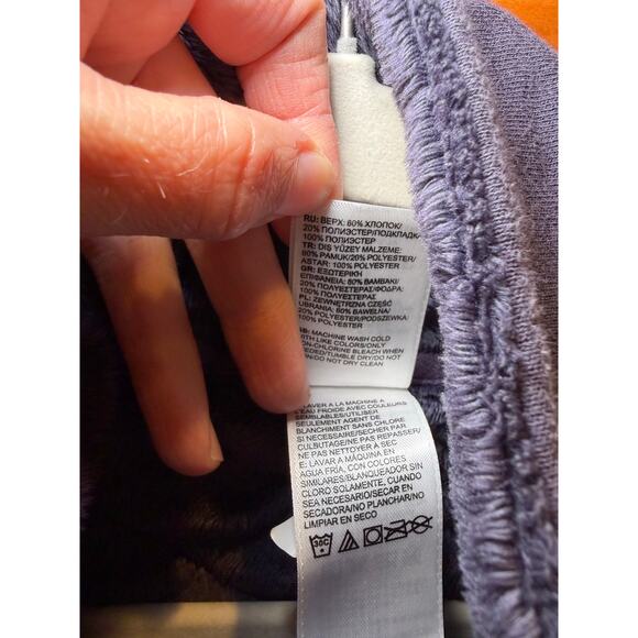 The North Face Women Small Caroluna Quilted Fleece Jacket Purple Fuzzy Lining - Picture 9 of 9